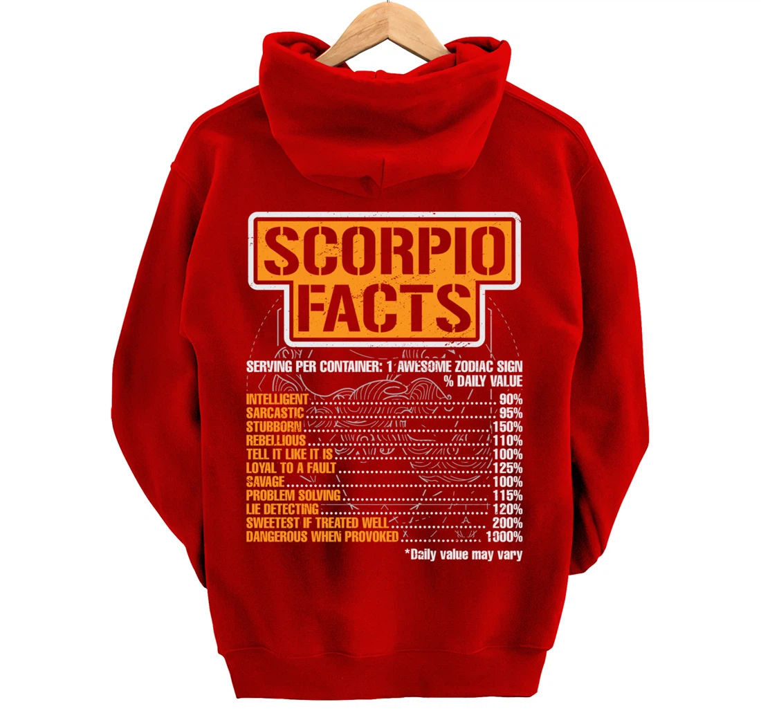 Skoropion Zodiac Astrology Skoropion Zodiac Signs Pullover Hoodie