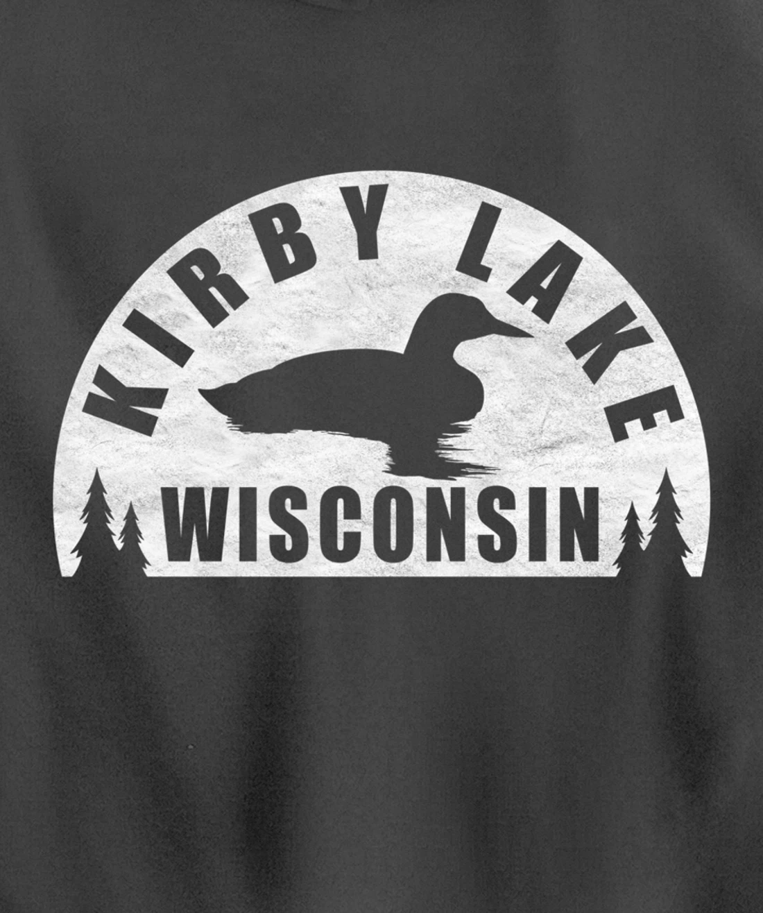Kirby Lake Northern Wisconsin Loon Pullover Hoodie