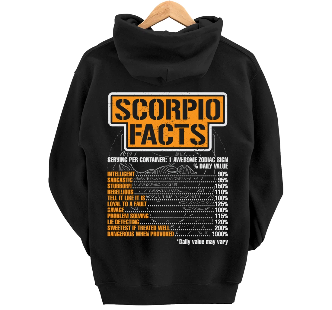 Skoropion Zodiac Astrology Skoropion Zodiac Signs Pullover Hoodie