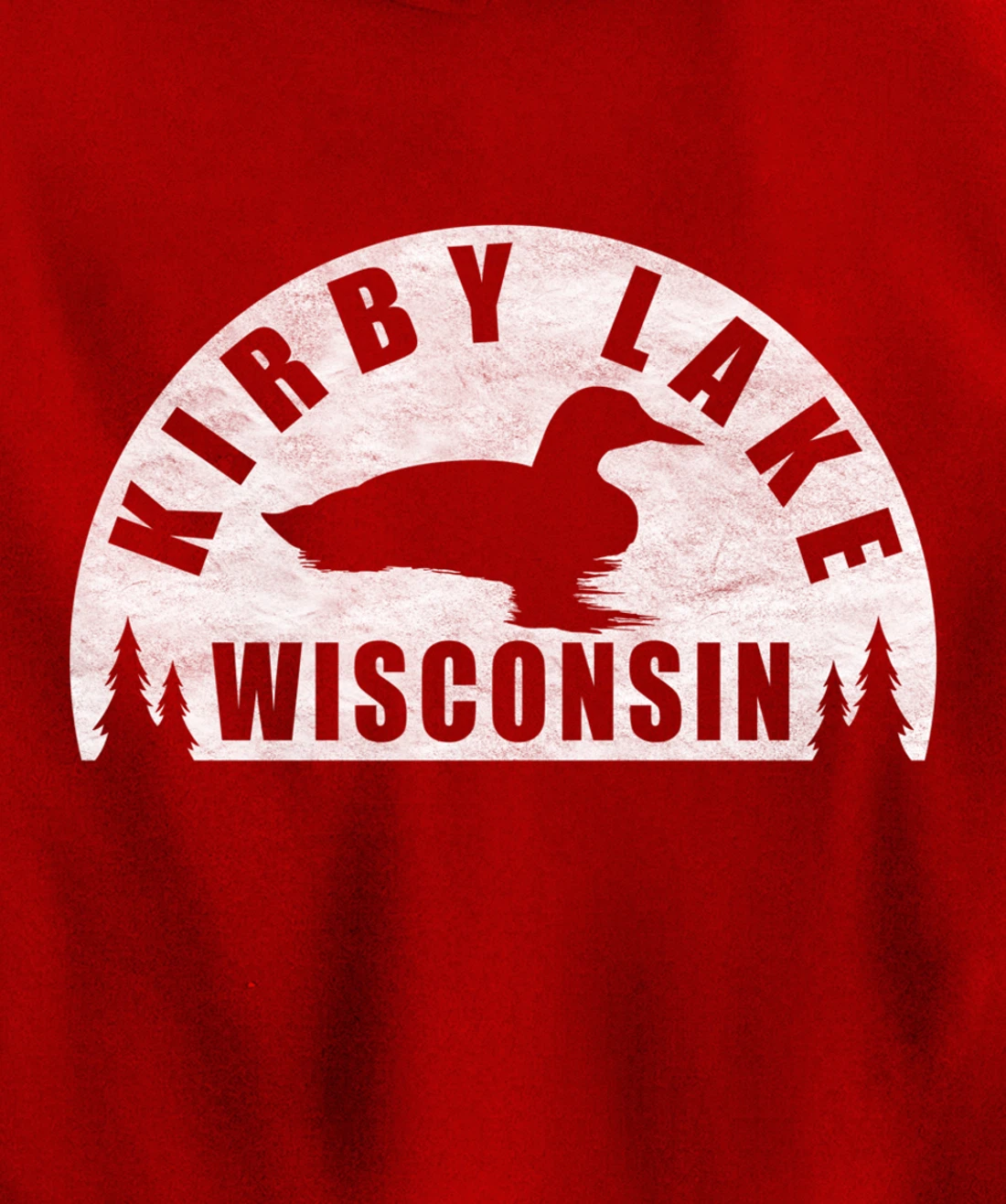 Kirby Lake Northern Wisconsin Loon Pullover Hoodie