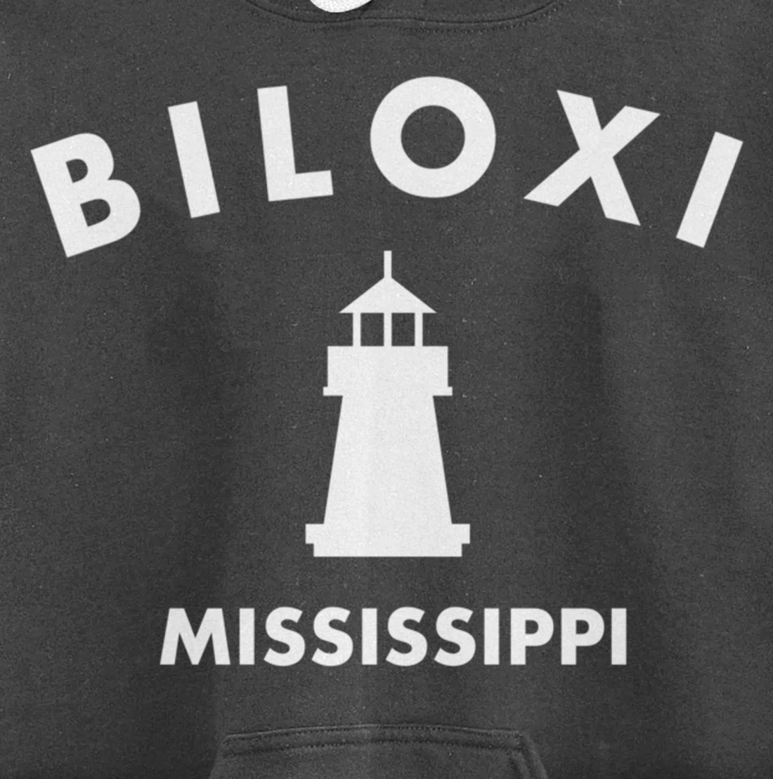 Biloxi Mississippi Gulf of Mexico Lighthouse Pullover Hoodie