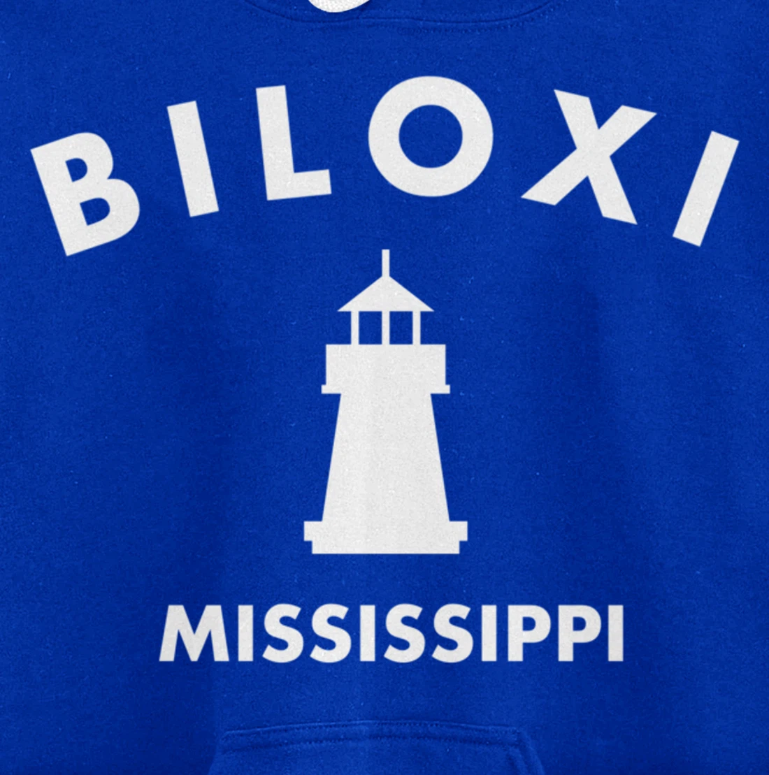 Biloxi Mississippi Gulf of Mexico Lighthouse Pullover Hoodie
