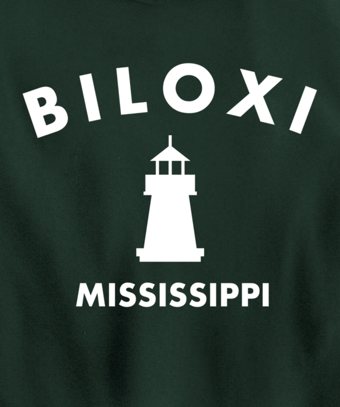 Biloxi Mississippi Gulf of Mexico Lighthouse Pullover Hoodie