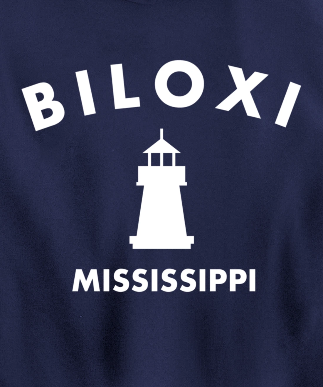 Biloxi Mississippi Gulf of Mexico Lighthouse Pullover Hoodie