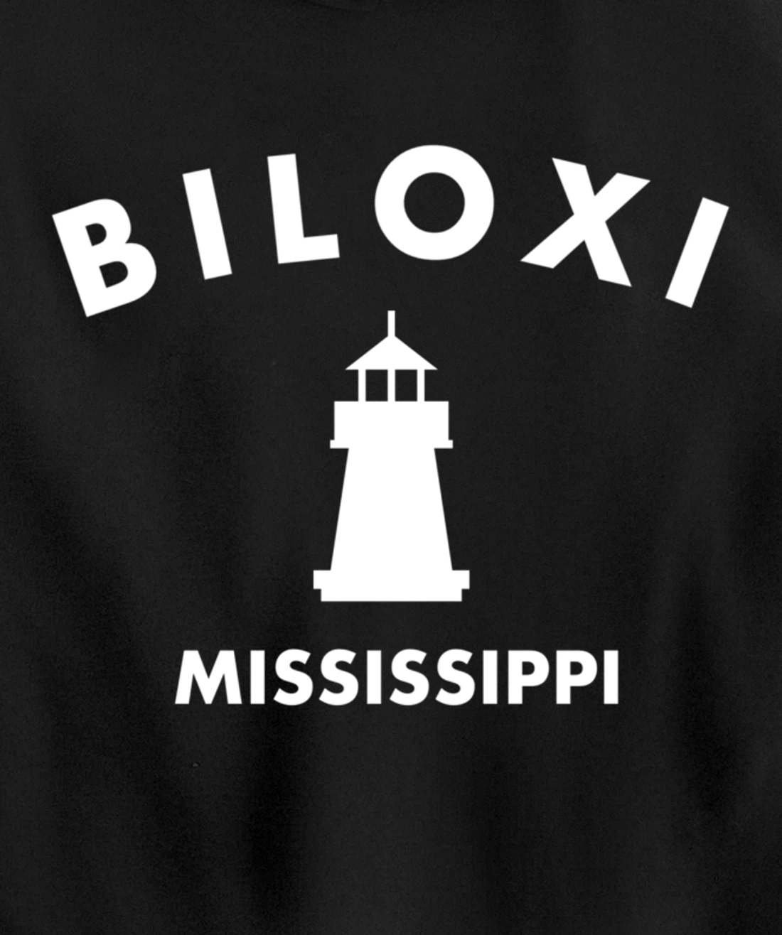 Biloxi Mississippi Gulf of Mexico Lighthouse Pullover Hoodie
