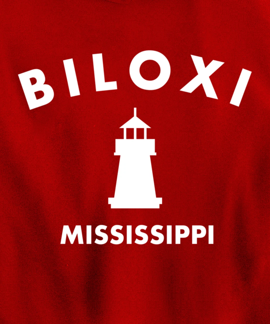 Biloxi Mississippi Gulf of Mexico Lighthouse Pullover Hoodie
