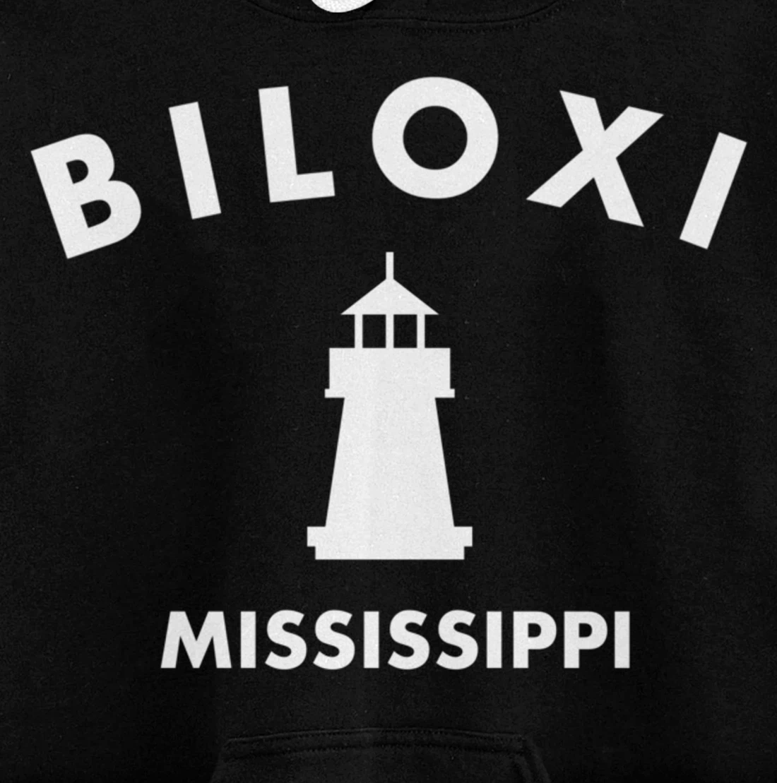 Biloxi Mississippi Gulf of Mexico Lighthouse Pullover Hoodie