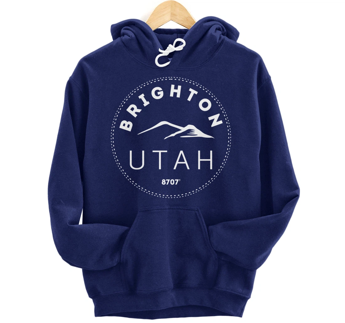 Brighton Utah - Rocky Mountain UT Pullover Hoodie