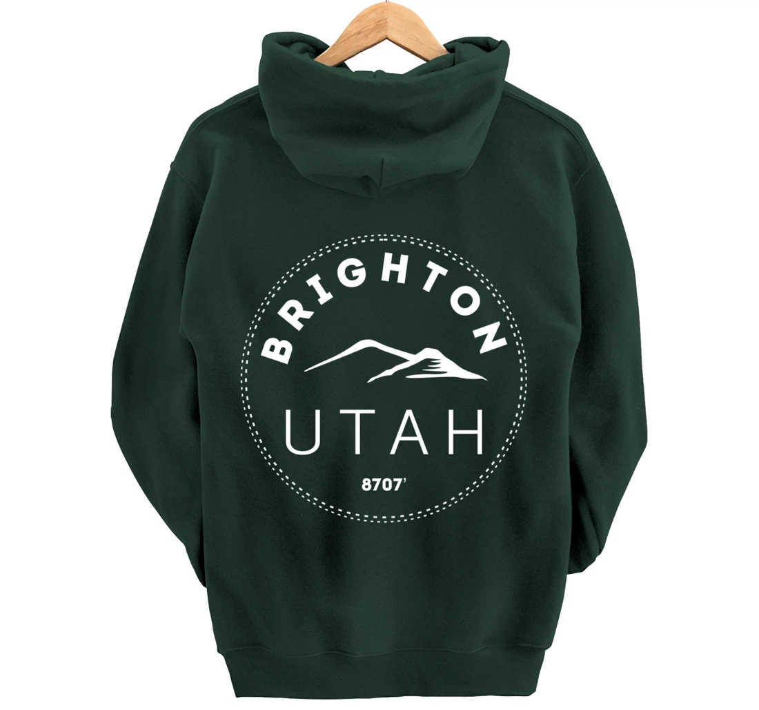 Brighton Utah - Rocky Mountain UT Pullover Hoodie