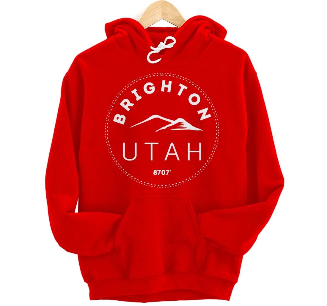 Brighton Utah - Rocky Mountain UT Pullover Hoodie