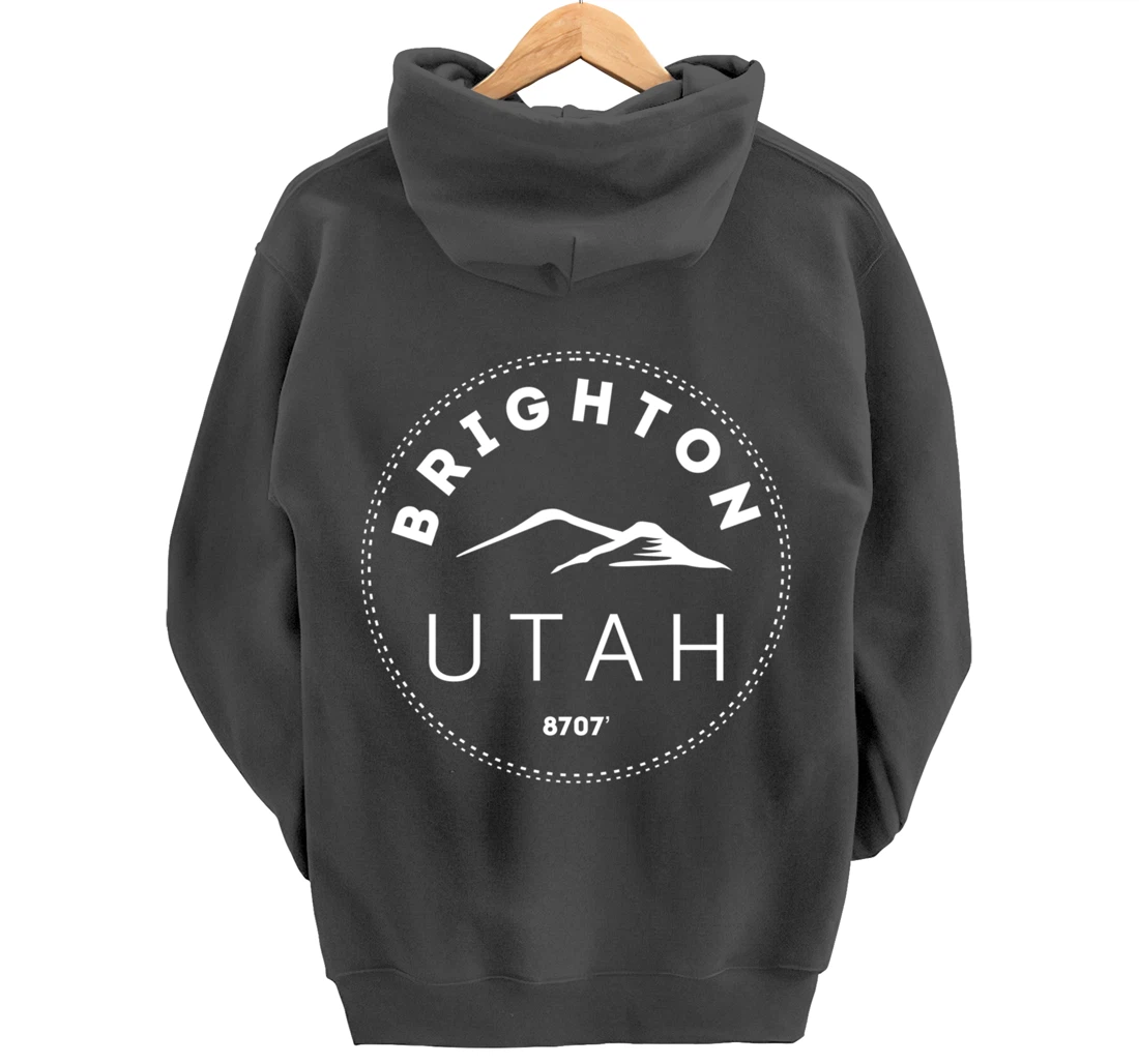 Brighton Utah - Rocky Mountain UT Pullover Hoodie