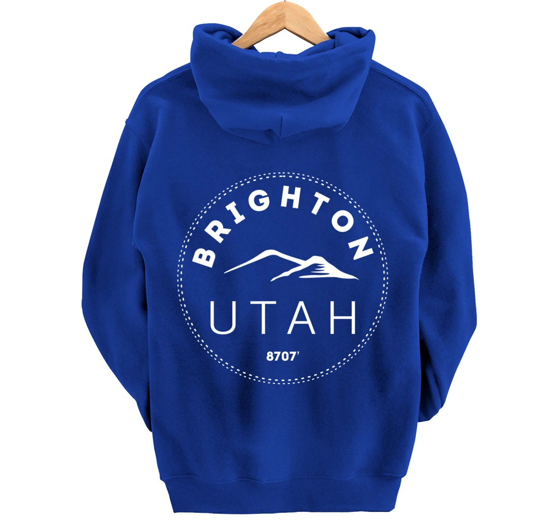 Brighton Utah - Rocky Mountain UT Pullover Hoodie