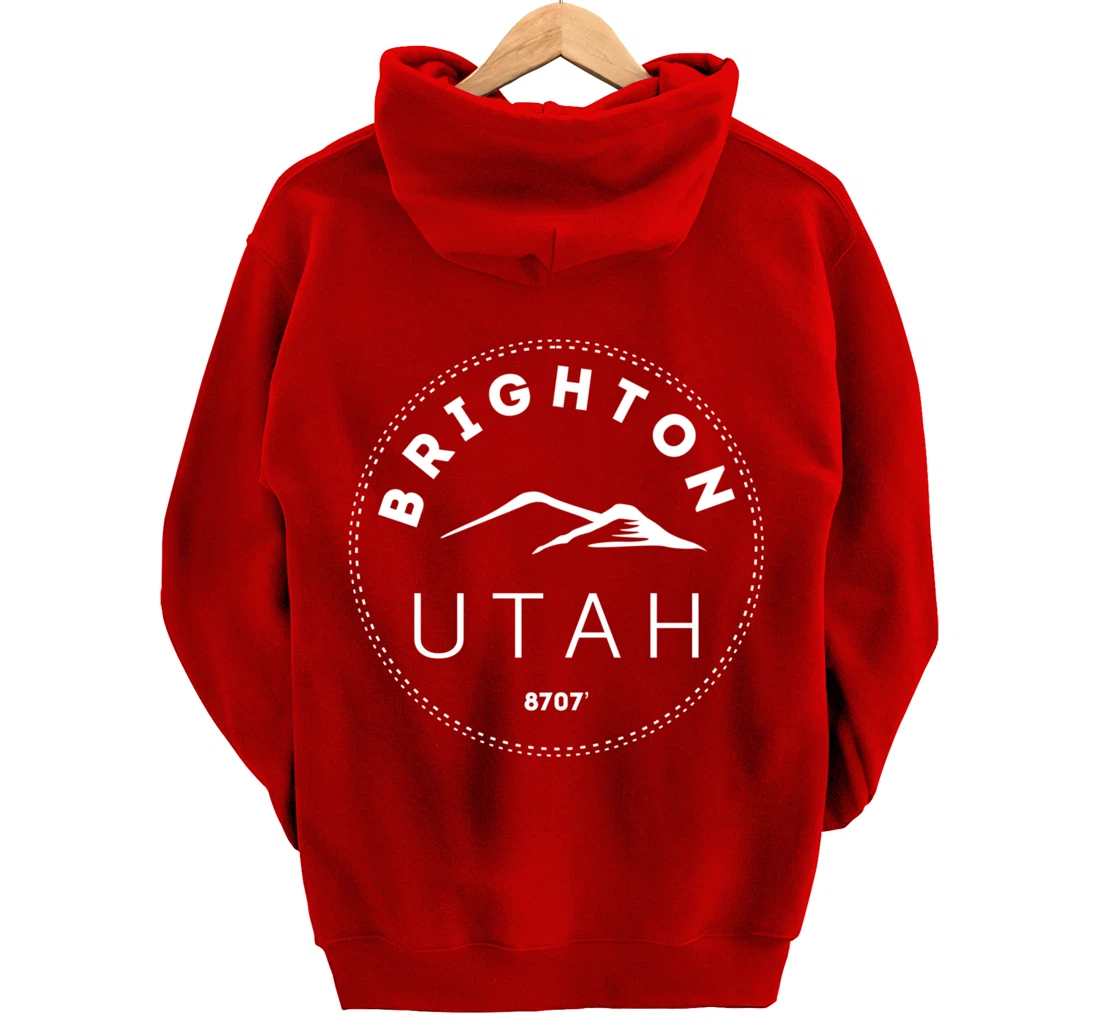 Brighton Utah - Rocky Mountain UT Pullover Hoodie