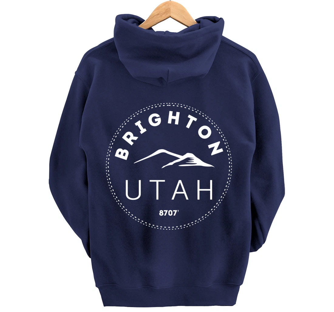 Brighton Utah - Rocky Mountain UT Pullover Hoodie