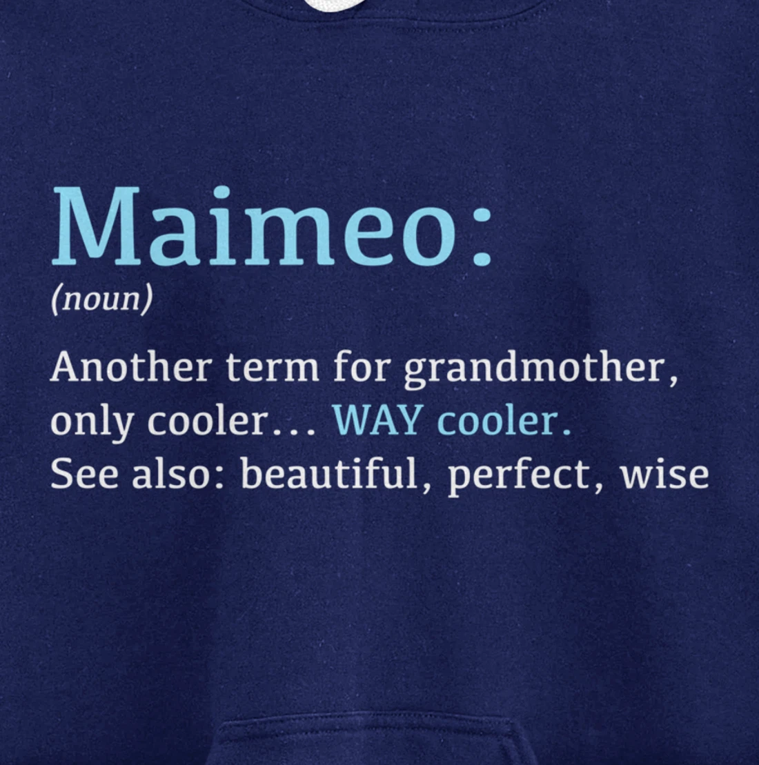 Maimeo: Funny Definition Noun - Another Term Pullover Hoodie