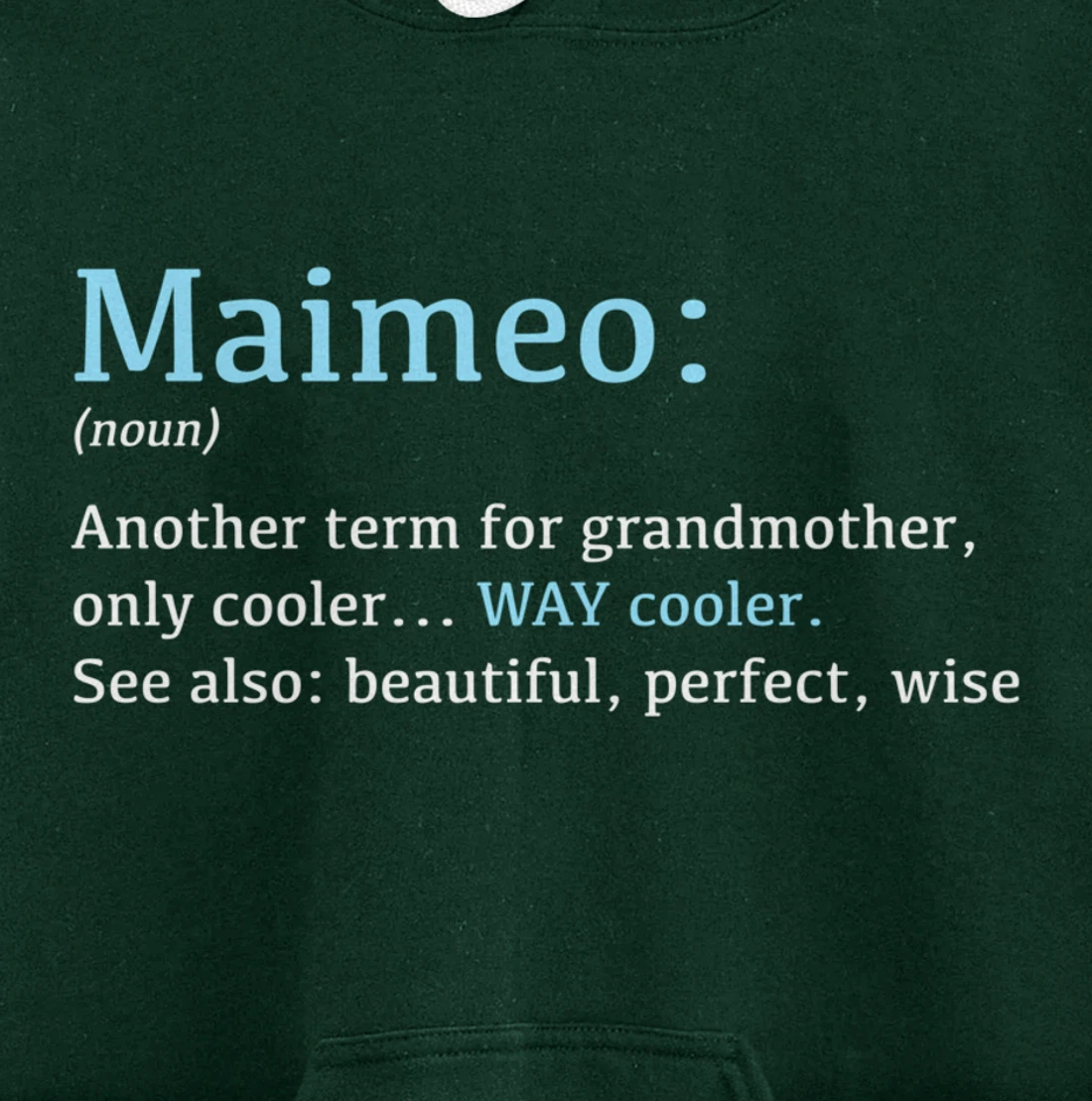 Maimeo: Funny Definition Noun - Another Term Pullover Hoodie