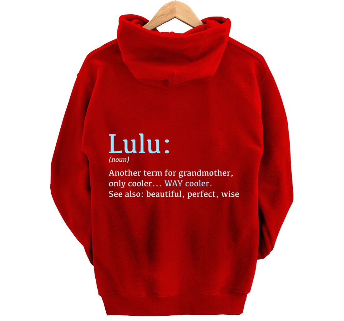 Lulu: Funny Definition Noun - Another Term Pullover Hoodie