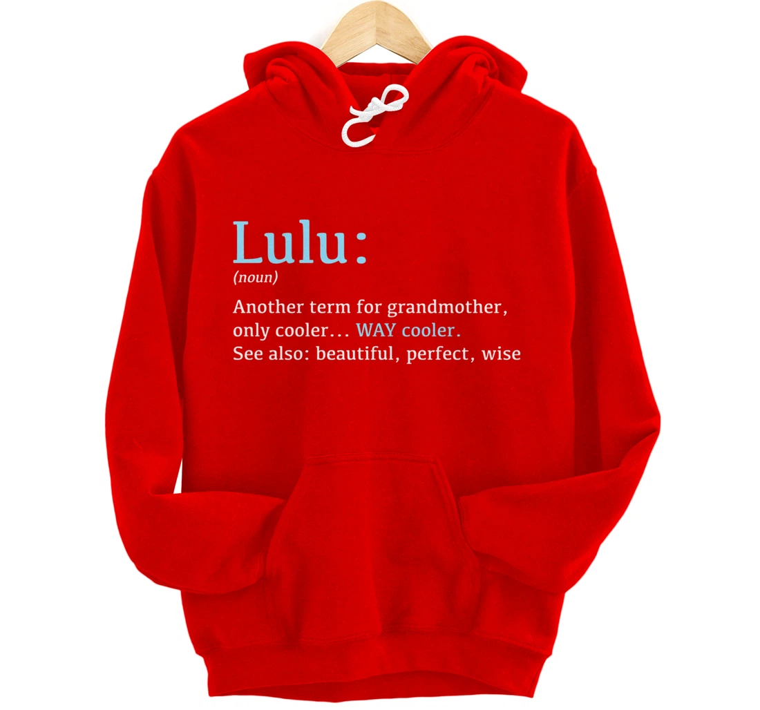 Lulu: Funny Definition Noun - Another Term Pullover Hoodie