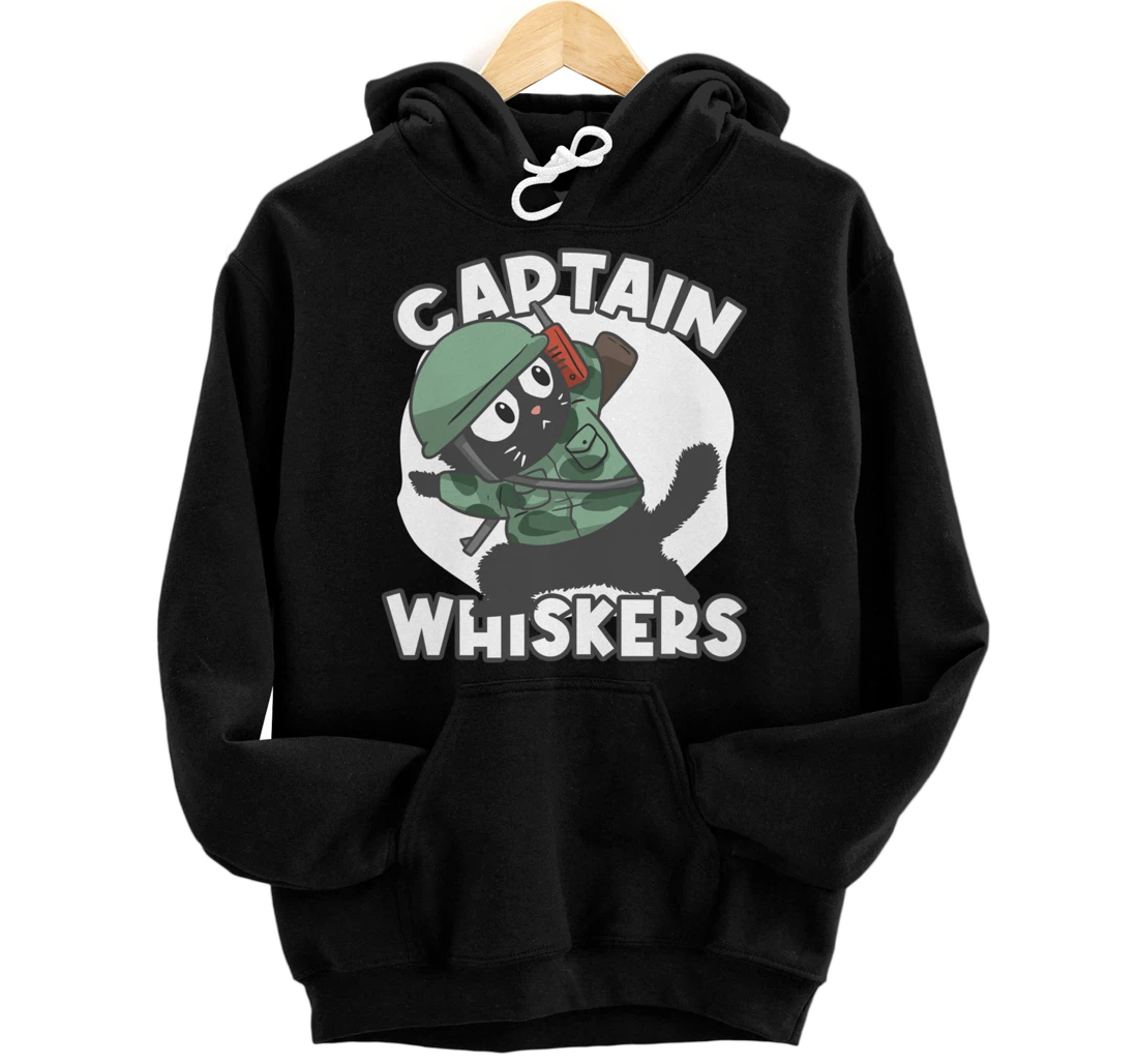 Captain Whisker Whiskers Pullover Hoodie