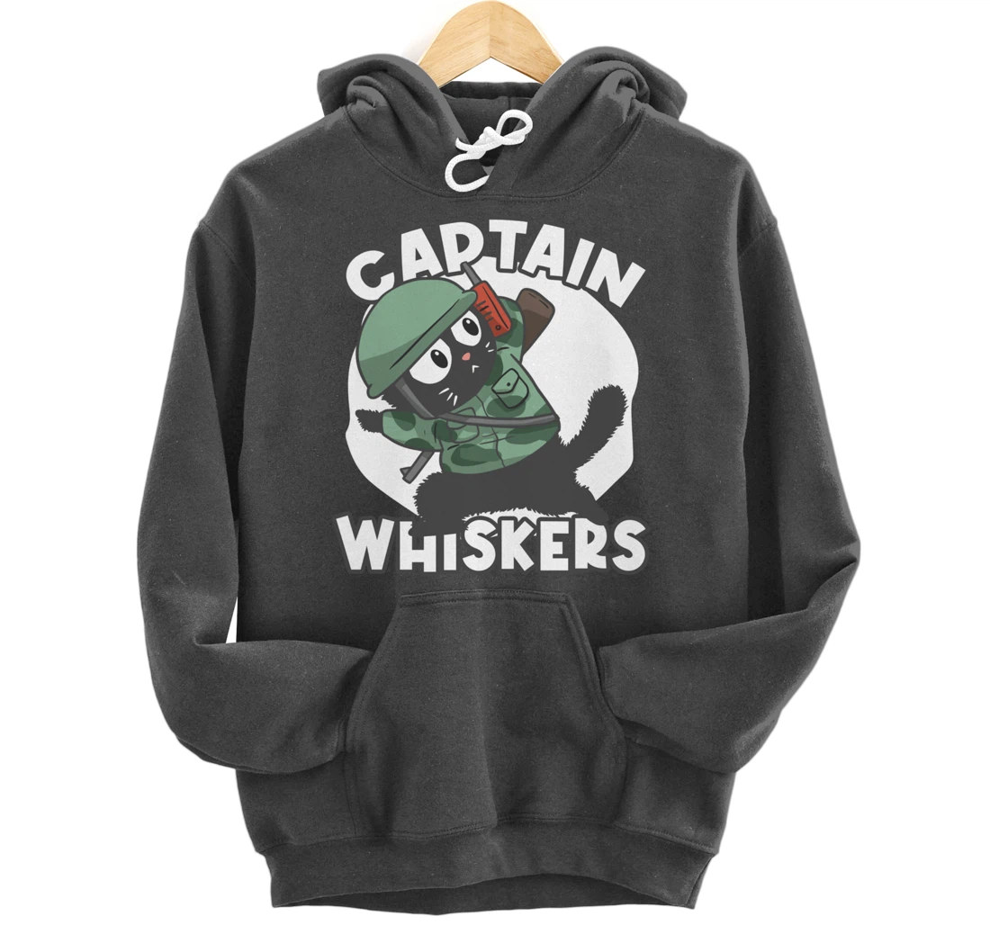 Captain Whisker Whiskers Pullover Hoodie