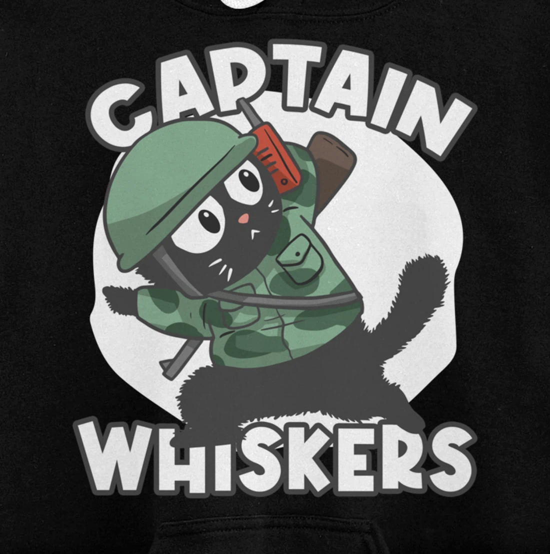 Captain Whisker Whiskers Pullover Hoodie