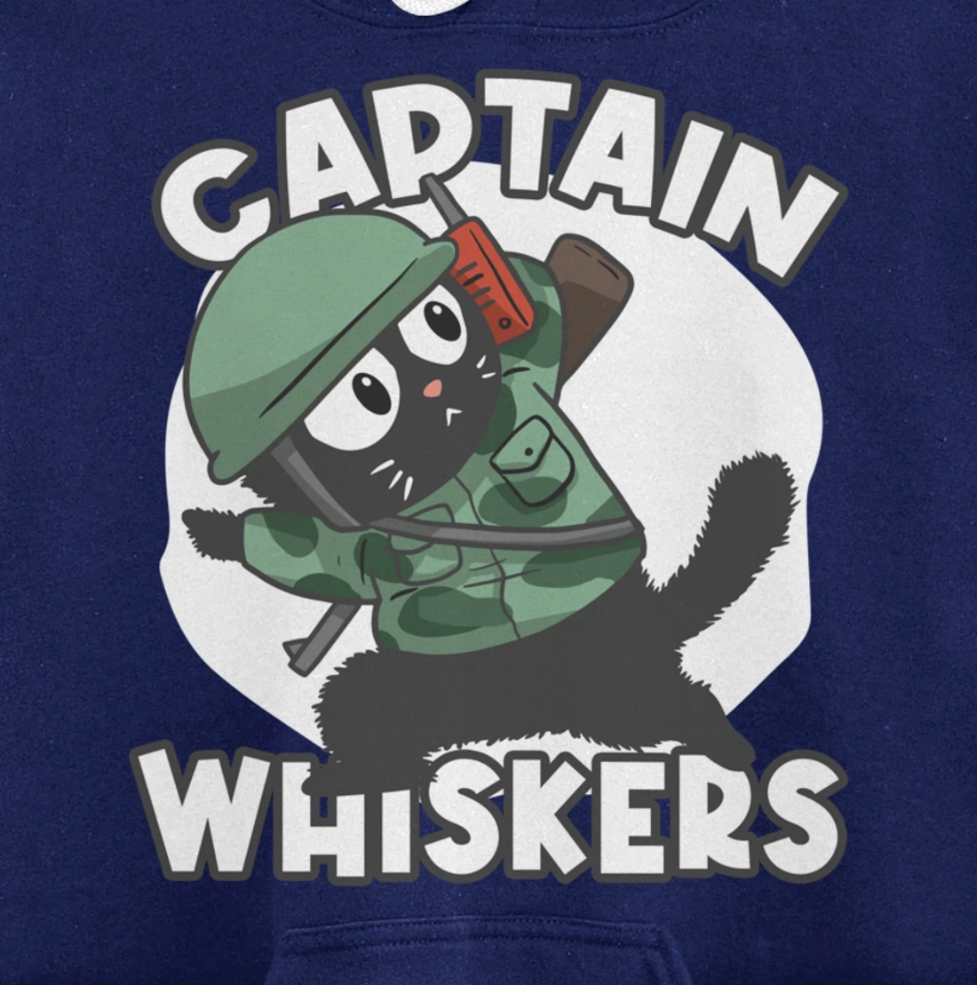 Captain Whisker Whiskers Pullover Hoodie