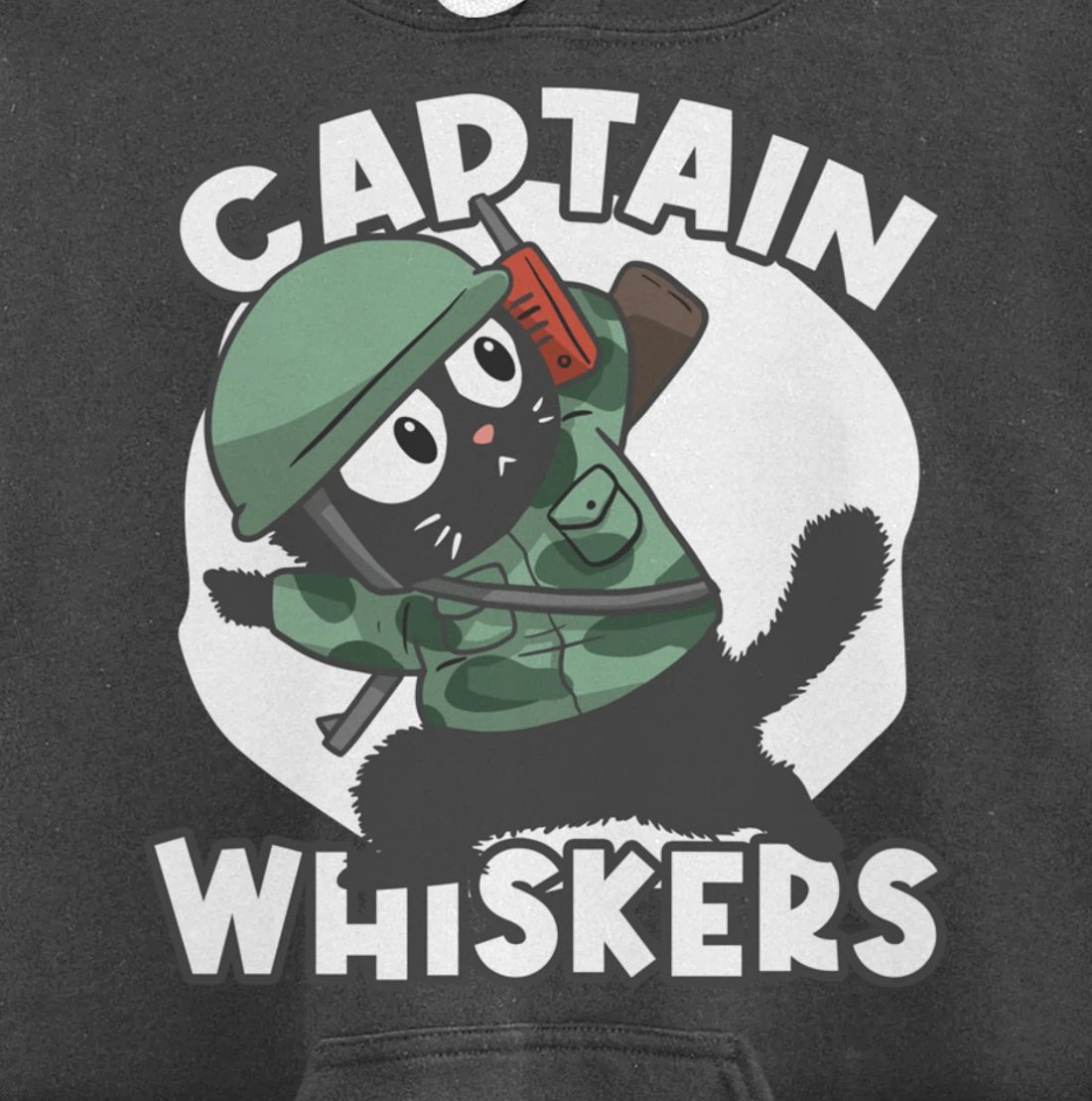 Captain Whisker Whiskers Pullover Hoodie