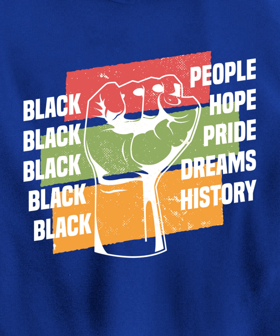 Black People Hope Pride Dreams History Black Pullover Hoodie