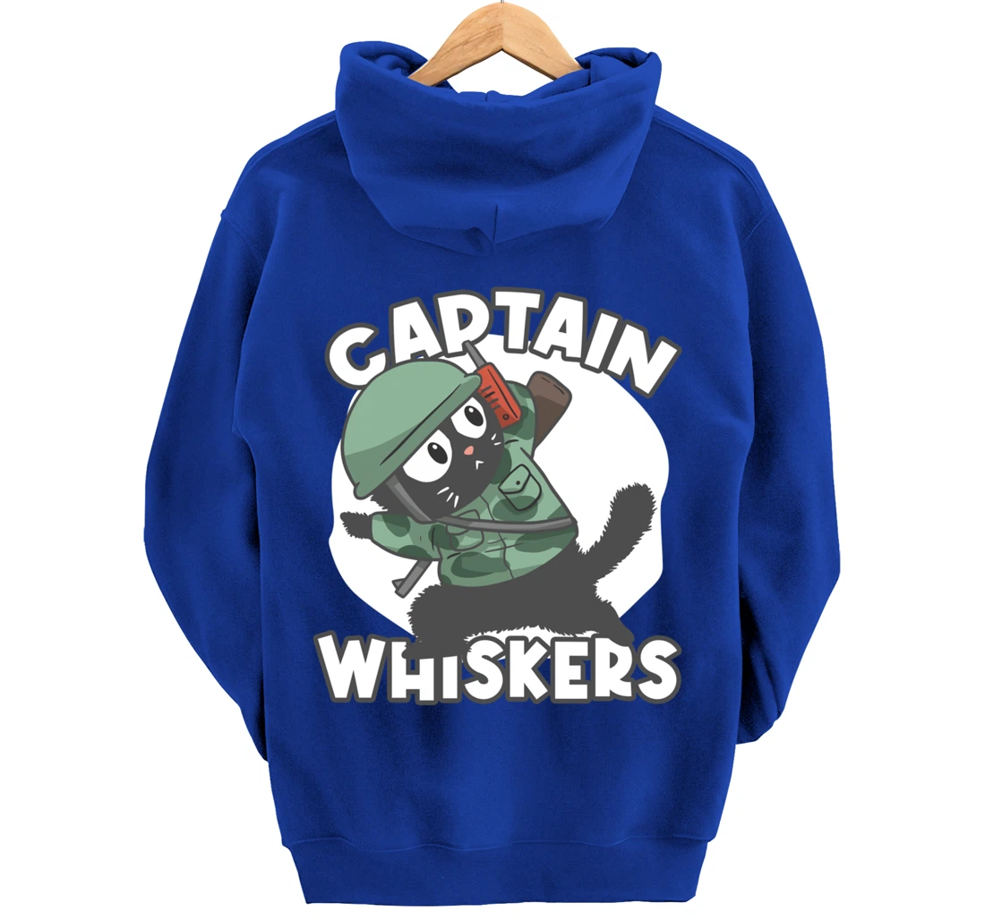 Captain Whisker Whiskers Pullover Hoodie