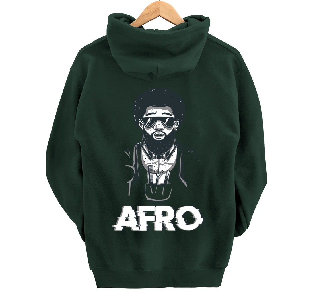 Afro Black Pullover Hoodie