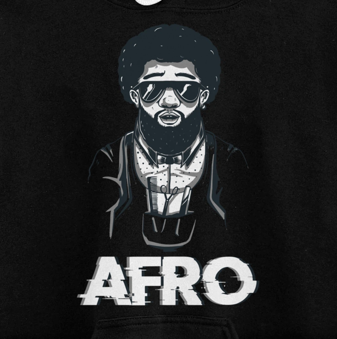 Afro Black Pullover Hoodie