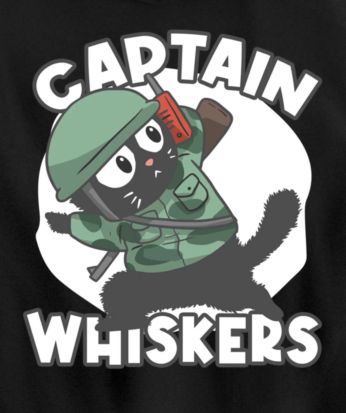 Captain Whisker Whiskers Pullover Hoodie