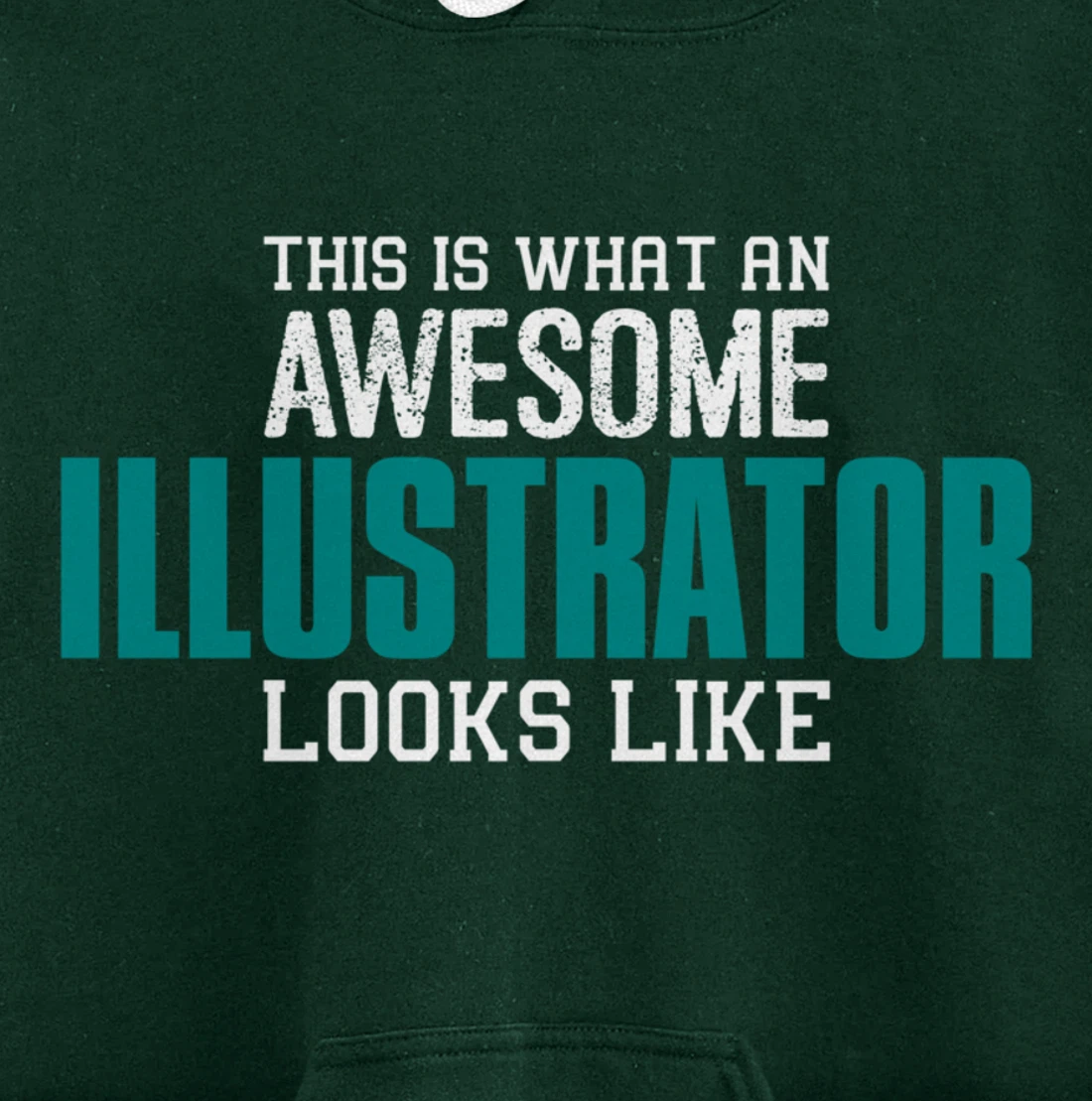 This is what an awesome Illustrator looks like Gift Designer Pullover Hoodie