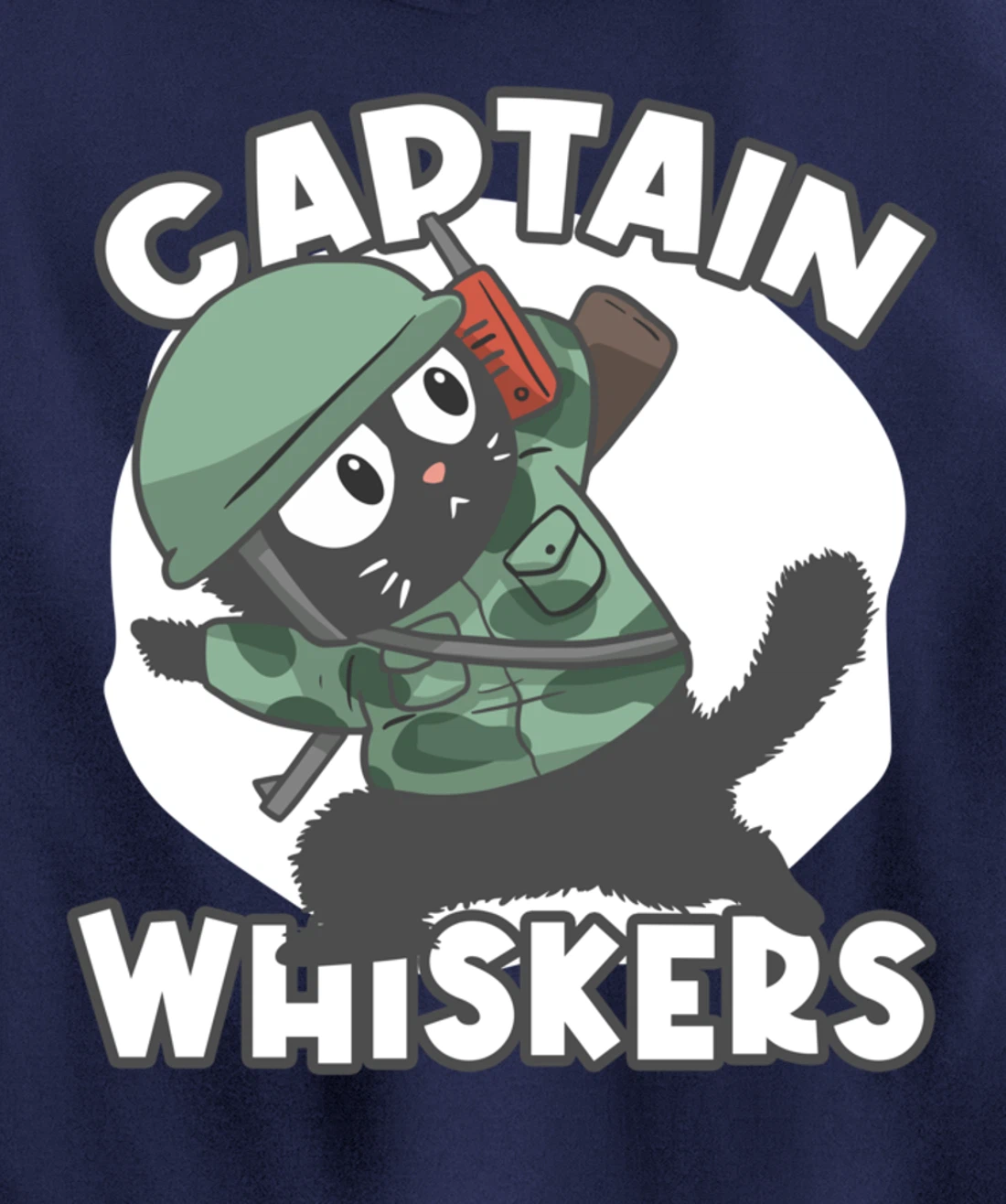 Captain Whisker Whiskers Pullover Hoodie