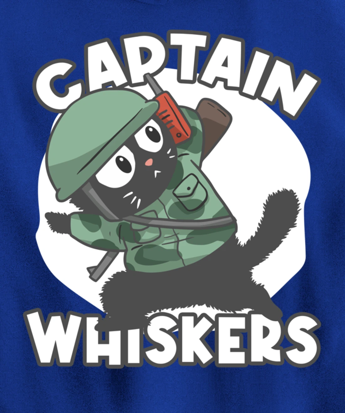 Captain Whisker Whiskers Pullover Hoodie