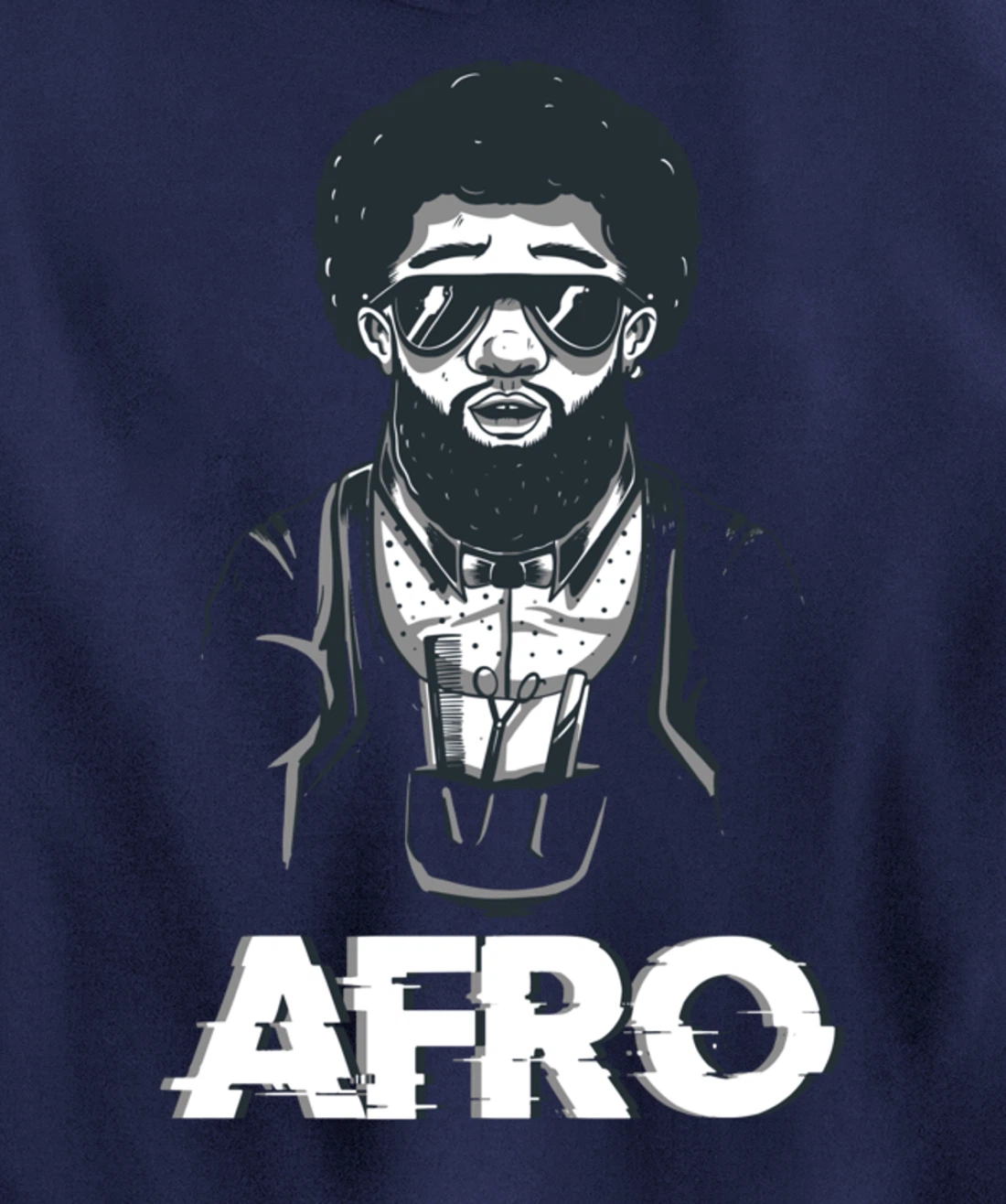 Afro Black Pullover Hoodie