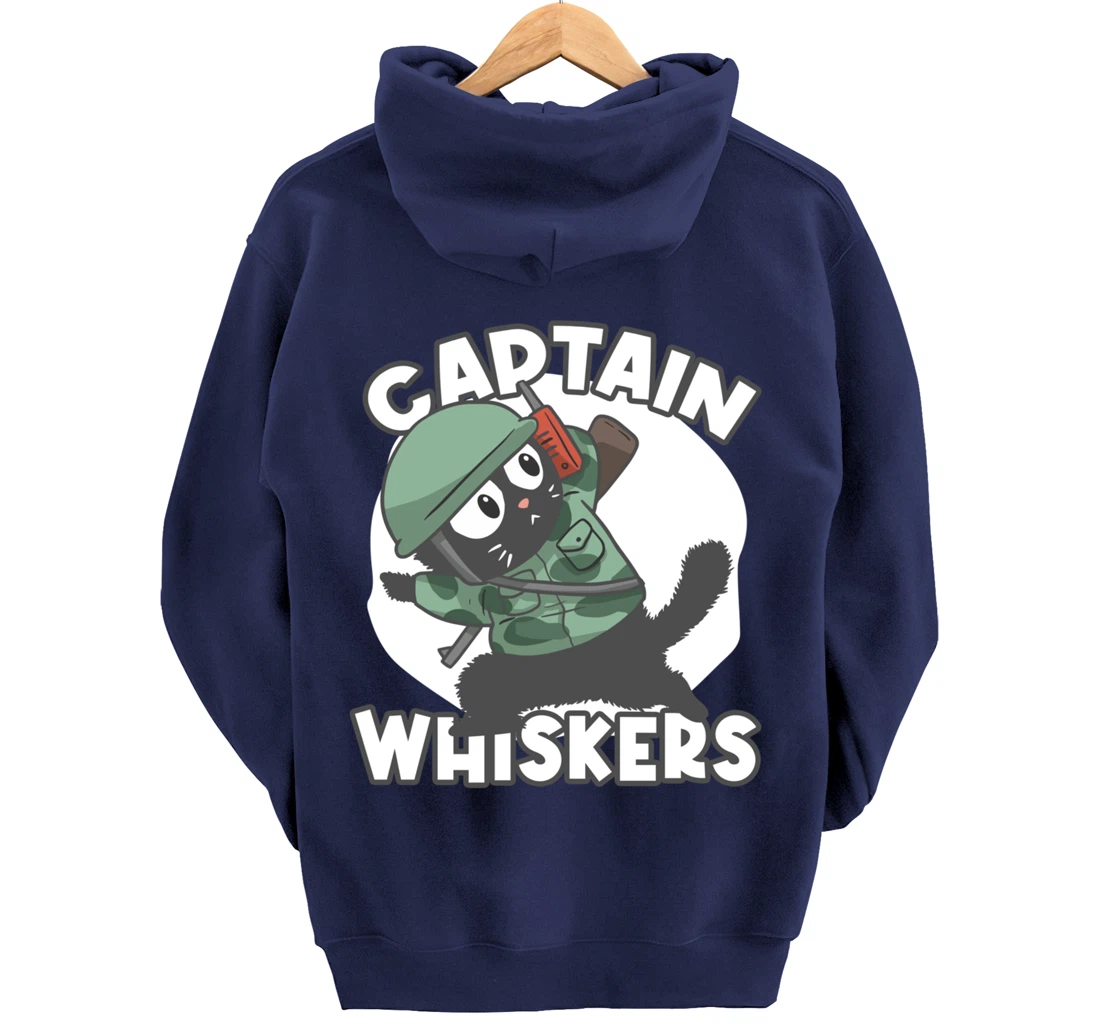 Captain Whisker Whiskers Pullover Hoodie