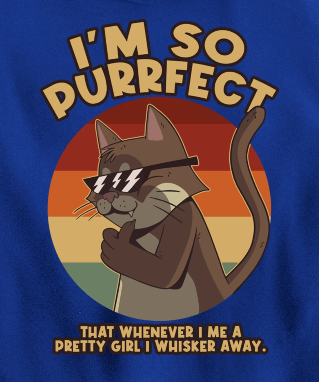 Im So Purrfect I Whisker Away Whiskers Pullover Hoodie