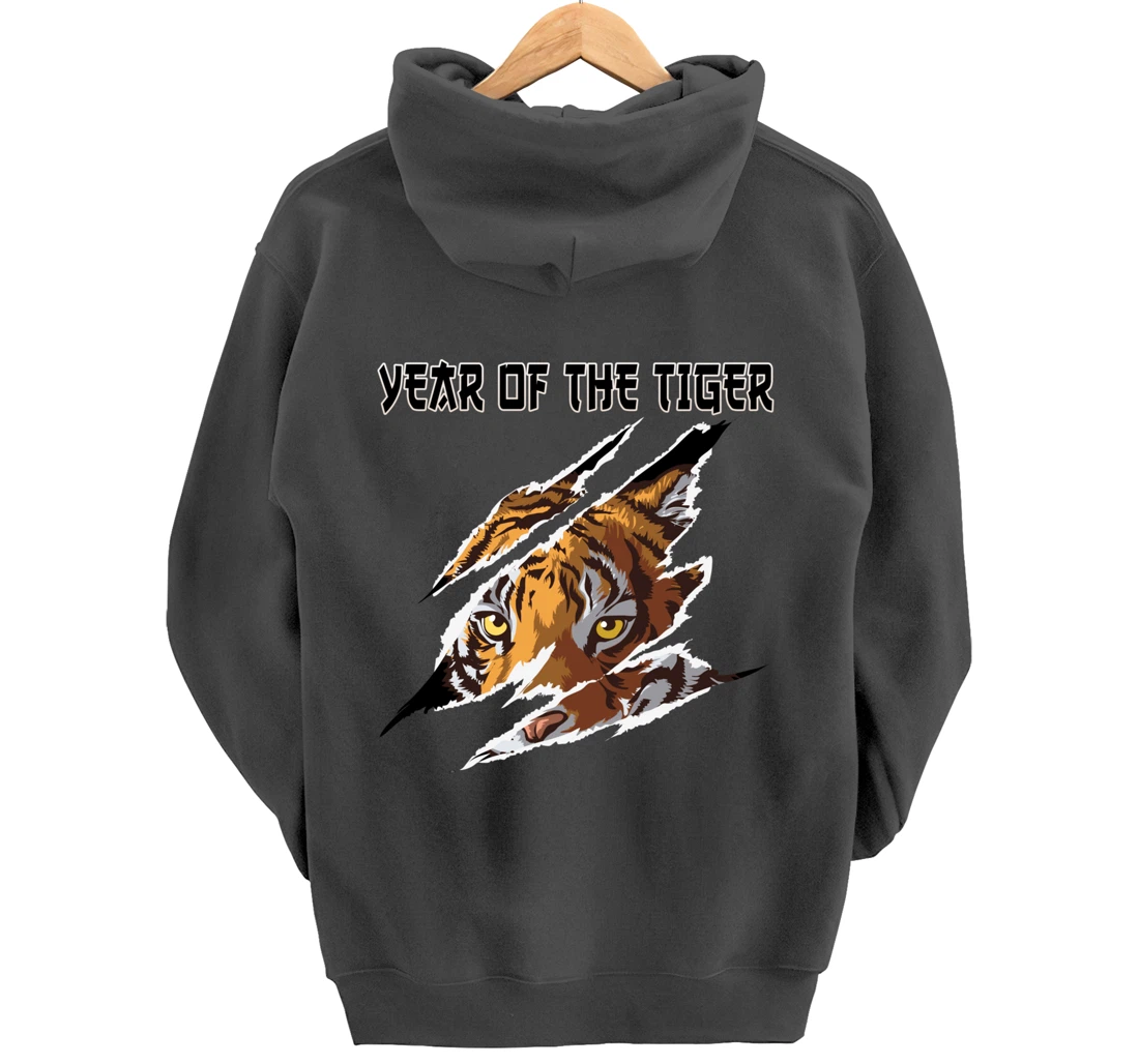 2022 Year of the Tiger Chinese Zodiac the Lunar New Year Pullover Hoodie