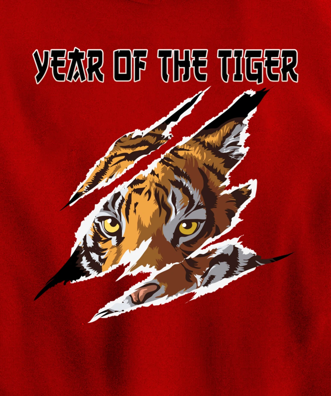 2022 Year of the Tiger Chinese Zodiac the Lunar New Year Pullover Hoodie