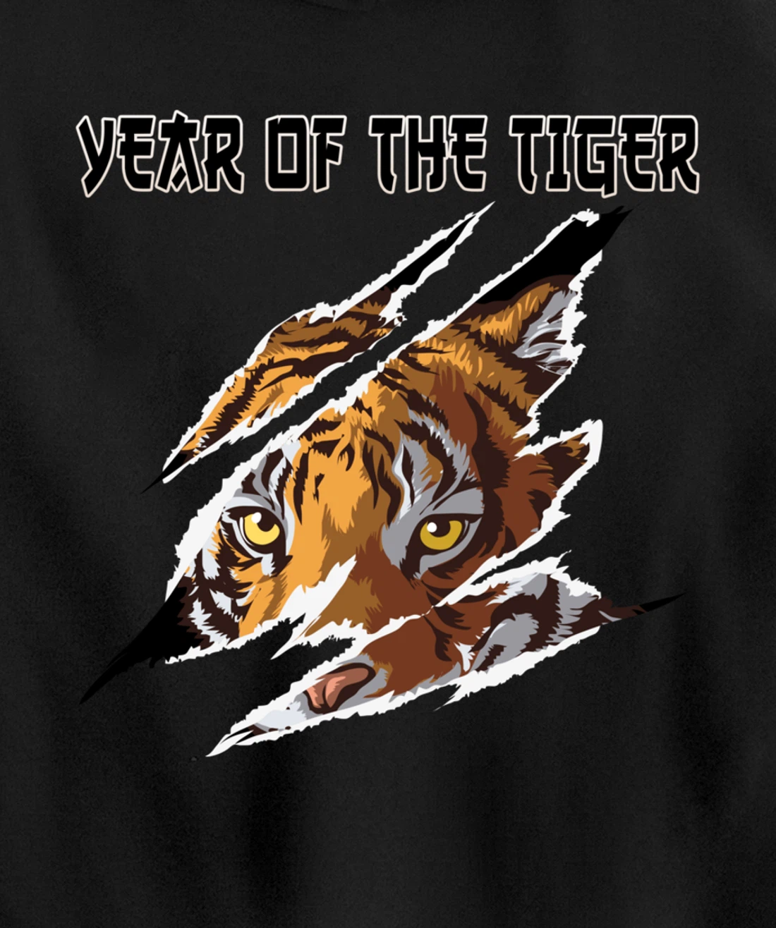 2022 Year of the Tiger Chinese Zodiac the Lunar New Year Pullover Hoodie