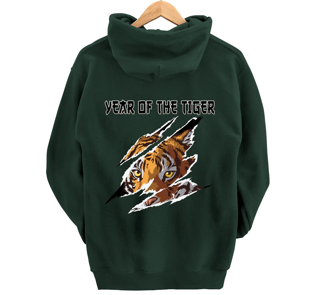 2022 Year of the Tiger Chinese Zodiac the Lunar New Year Pullover Hoodie