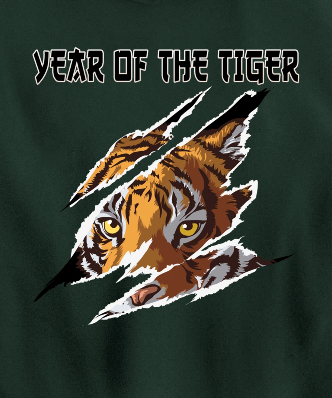 2022 Year of the Tiger Chinese Zodiac the Lunar New Year Pullover Hoodie