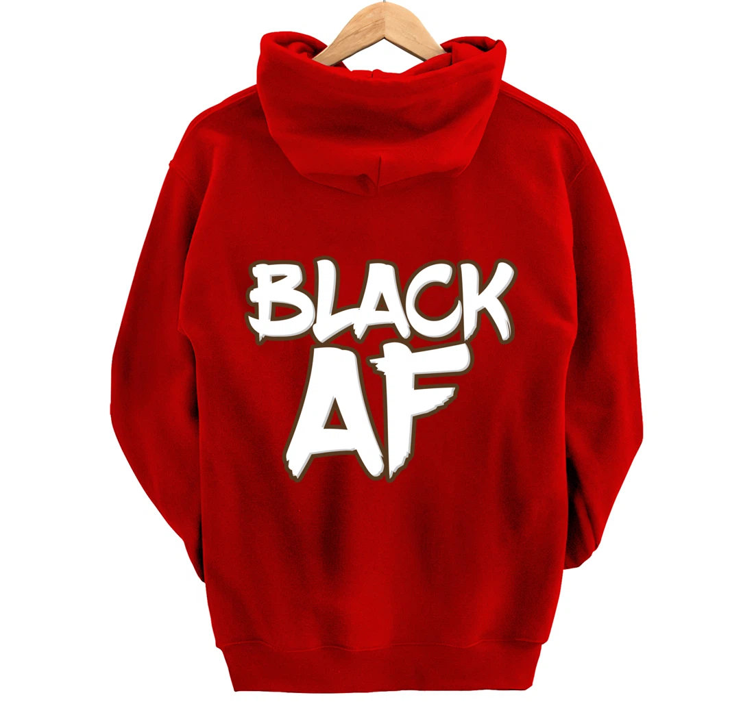 Black AF Black Pullover Hoodie
