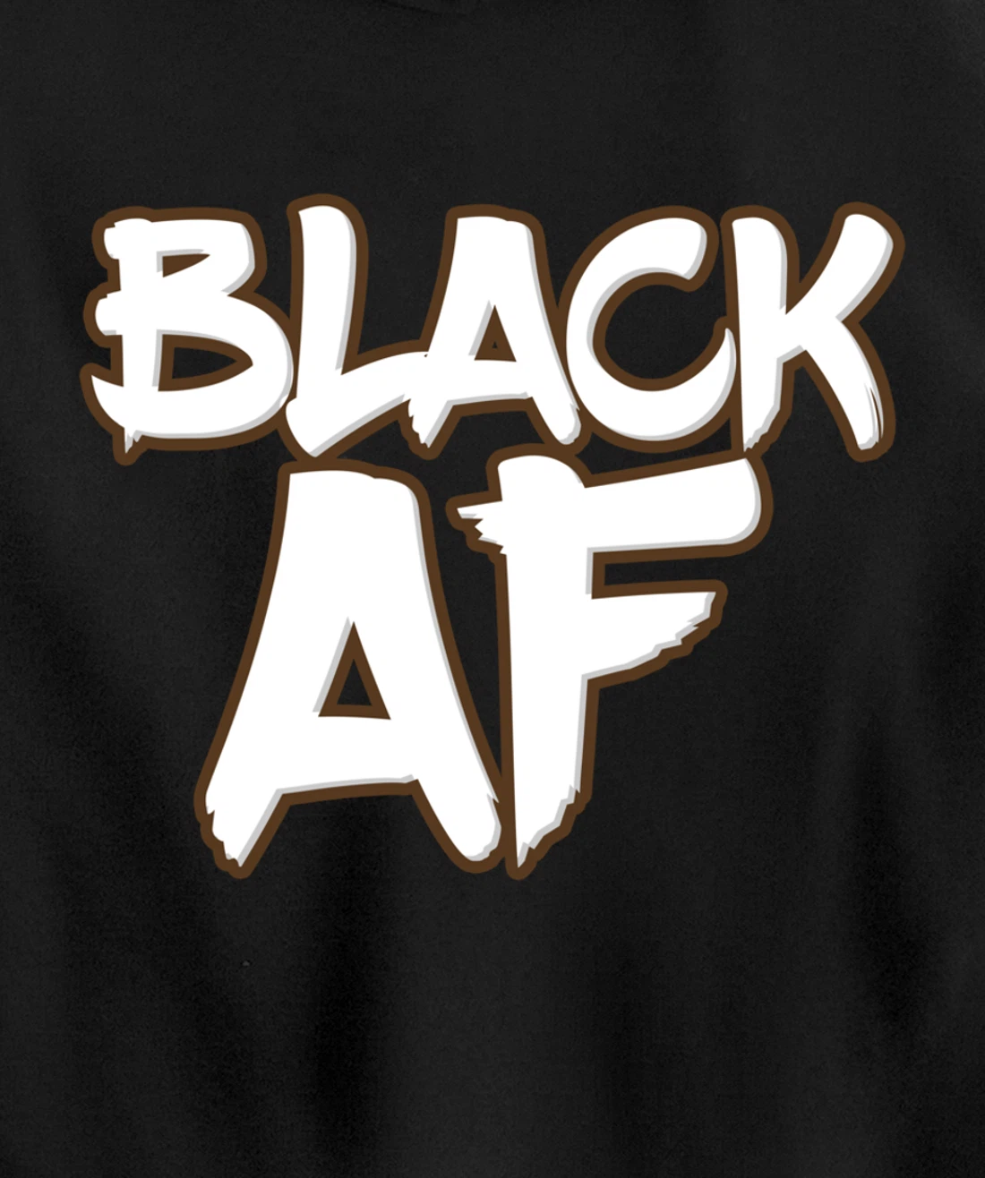 Black AF Black Pullover Hoodie