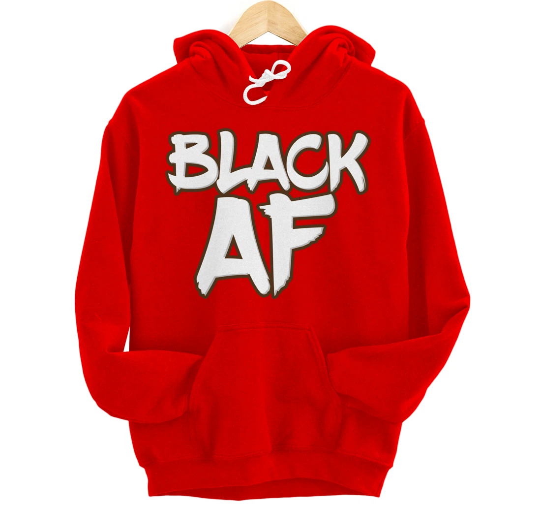 Black AF Black Pullover Hoodie