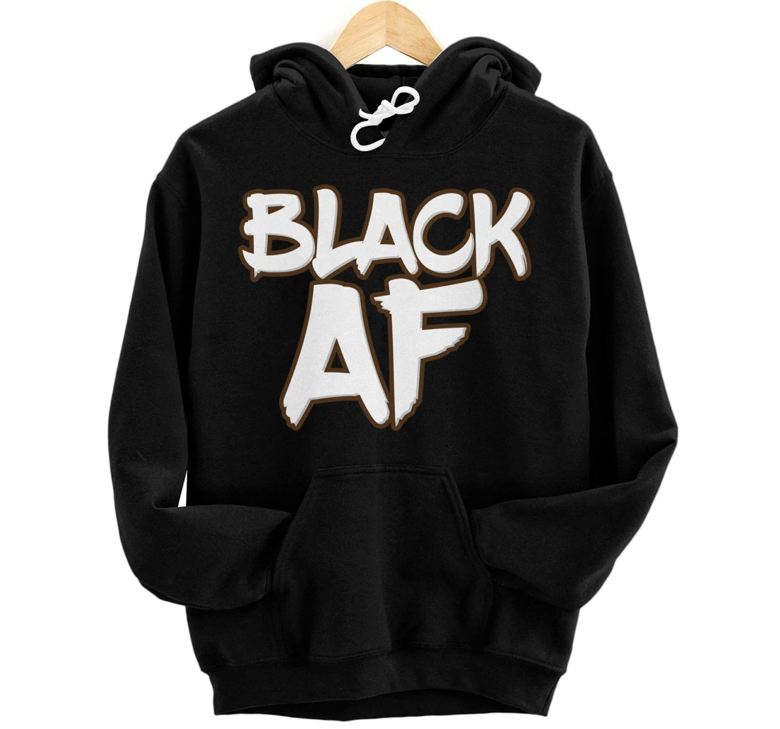 Black AF Black Pullover Hoodie