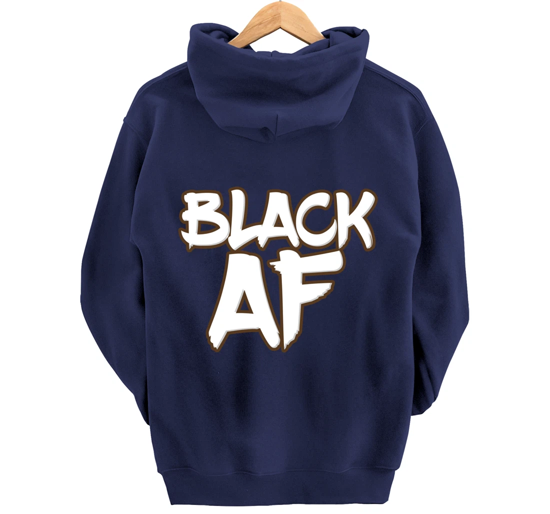 Black AF Black Pullover Hoodie