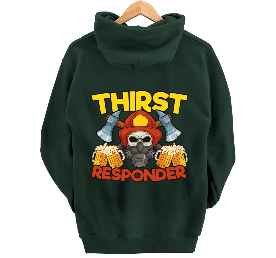 Thirst Responders Firefighter Pullover Hoodie