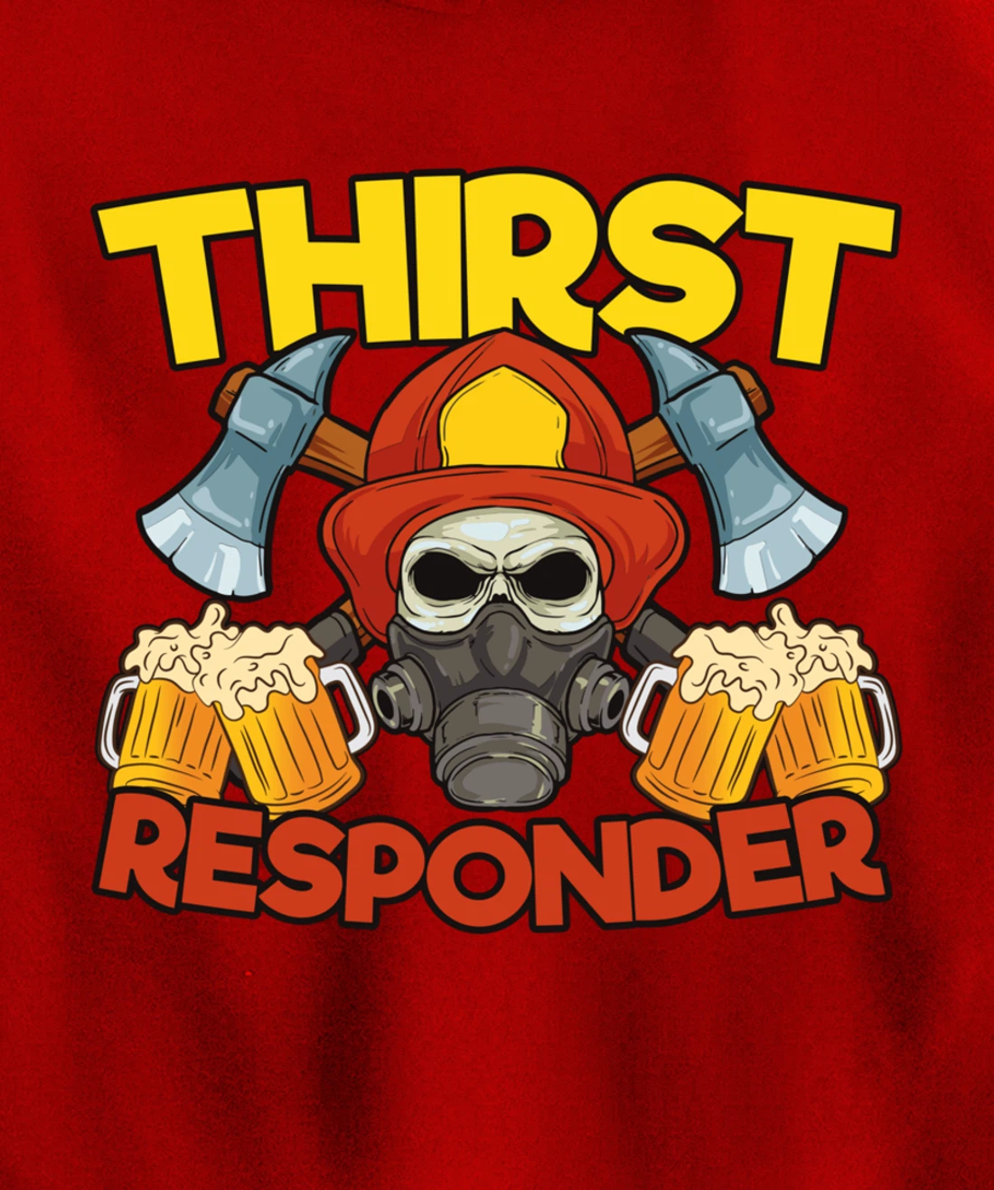 Thirst Responders Firefighter Pullover Hoodie